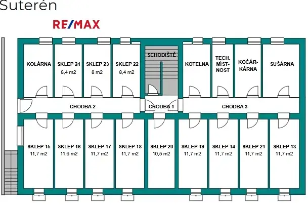 Pronájem bytu 2+kk, Hovorany, 48 m2