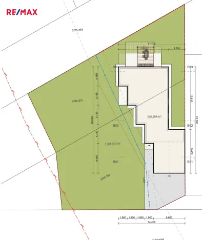 Prodej pozemku pro bydlení, Břeclav, 1042 m2