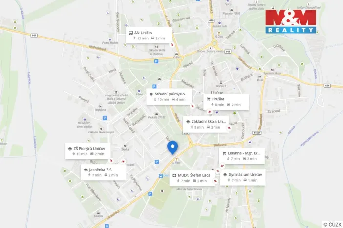 Prodej bytu 2+1, Uničov, Nerudova, 53 m2