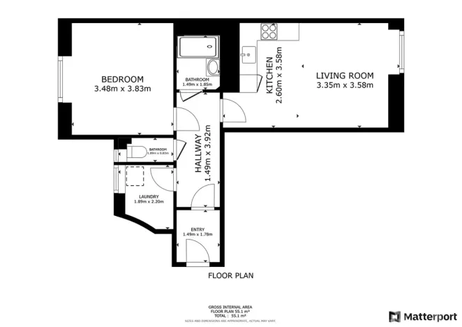 Prodej bytu 2+kk, Praha - Holešovice, Komunardů, 50 m2