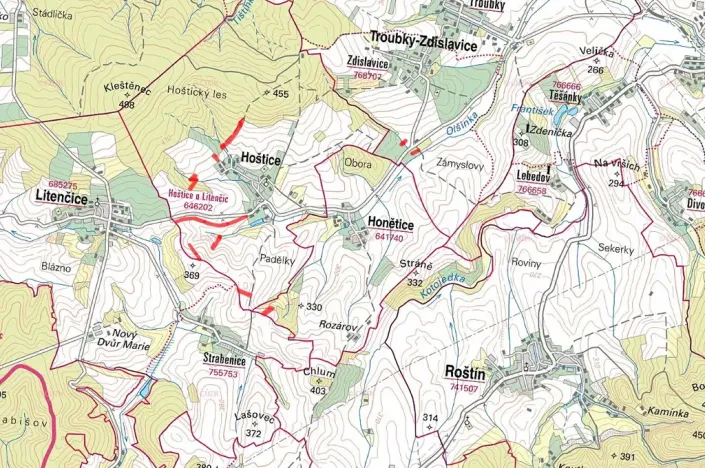 Prodej pole, Hoštice, 17754 m2