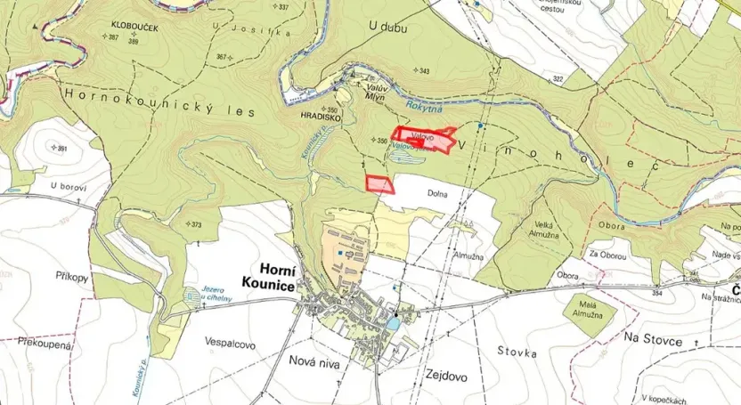 Prodej pole, Horní Kounice, 60207 m2