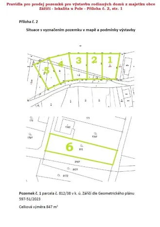 Prodej pozemku pro bydlení, Záříčí, 847 m2