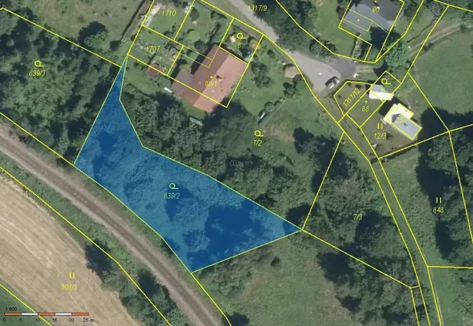 Prodej podílu pozemku, Pustá Kamenice, 960 m2