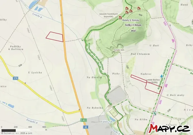 Prodej podílu pole, Bořitov, 9425 m2