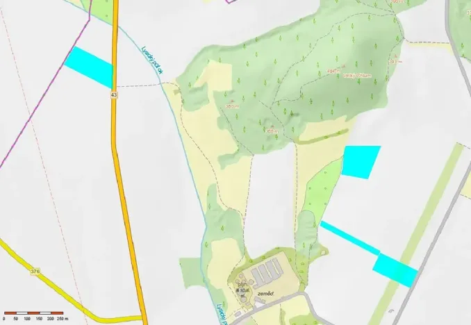 Prodej podílu pole, Bořitov, 9425 m2