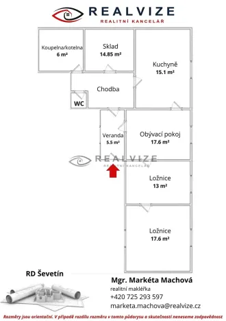 Prodej chalupy, Ševětín, Nádražní, 125 m2