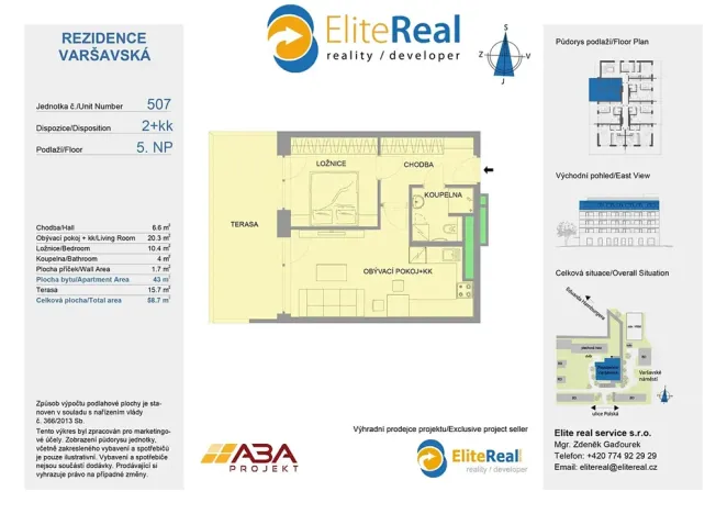 Prodej bytu 2+kk, Olomouc, Varšavské nám., 43 m2