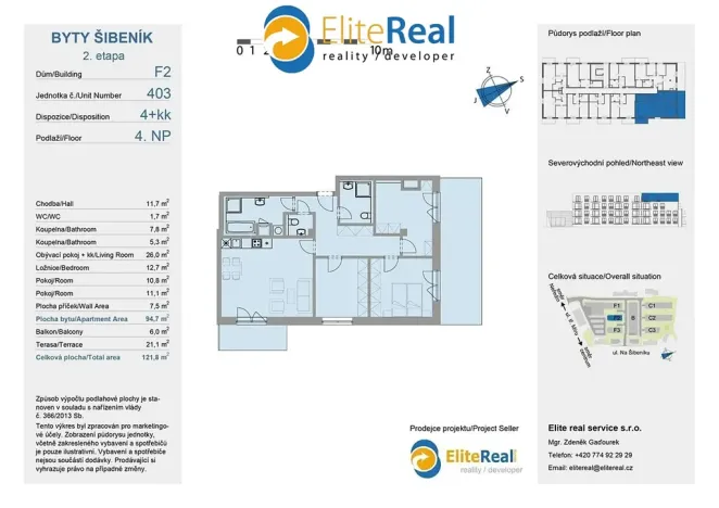 Prodej bytu 4+kk, Olomouc, Třída Jiřího Pelikána, 93 m2
