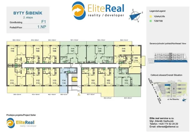 Prodej bytu 3+kk, Olomouc, Třída Jiřího Pelikána, 64 m2