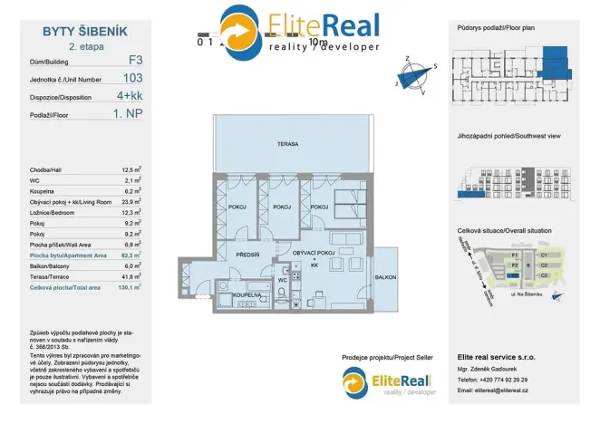Prodej bytu 4+kk, Olomouc, Třída Jiřího Pelikána, 79 m2