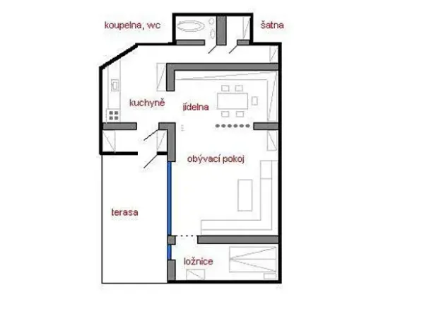 Pronájem bytu 2+1, Brno, Ostrá, 75 m2