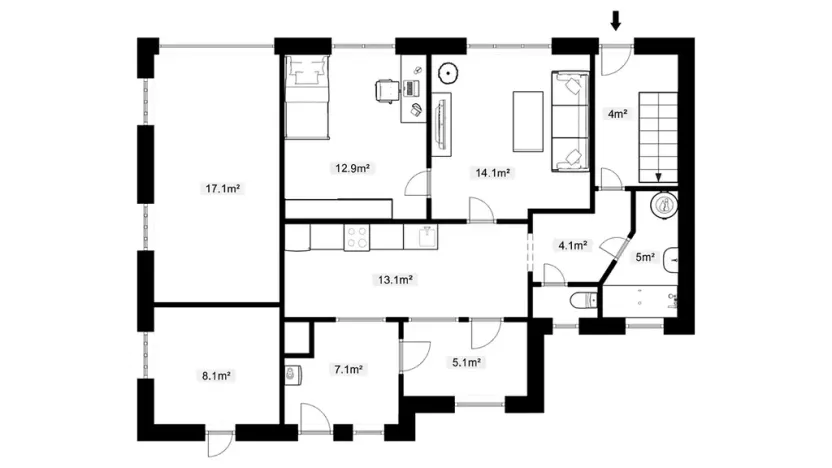 Prodej rodinného domu, Liberec, Krymská, 120 m2