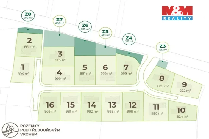 Prodej pozemku pro bydlení, Toužim - Třebouň, 822 m2