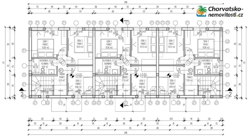 Prodej rodinného domu, Mandre, Chorvatsko, 88 m2