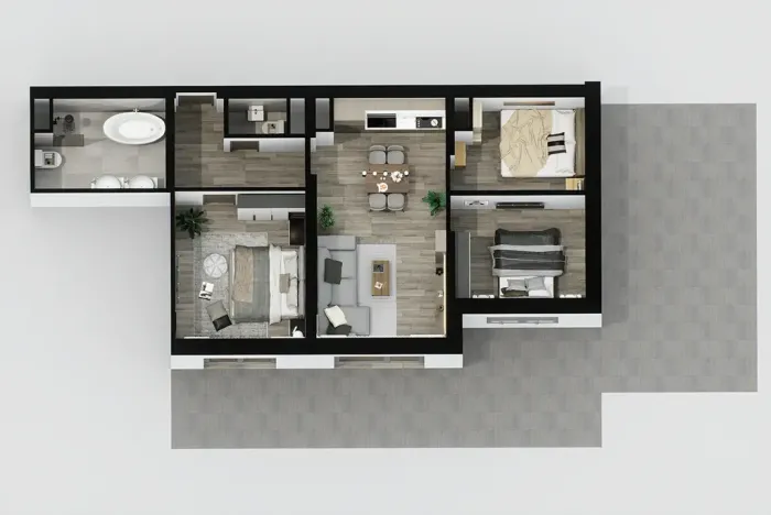 Prodej bytu 4+kk, Třešť, Nádražní, 82 m2