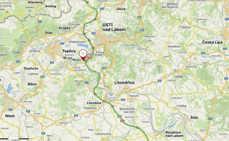 Prodej pozemku, Řehlovice, 1561 m2