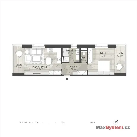 Prodej bytu 2+kk, Liberec, Polní, 69 m2