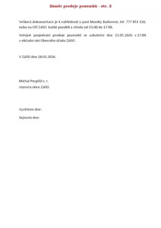 Prodej pozemku pro bydlení, Záříčí, 901 m2