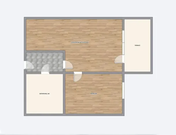 Pronájem bytu 2+kk, Praha - Třebonice, K metru, 57 m2