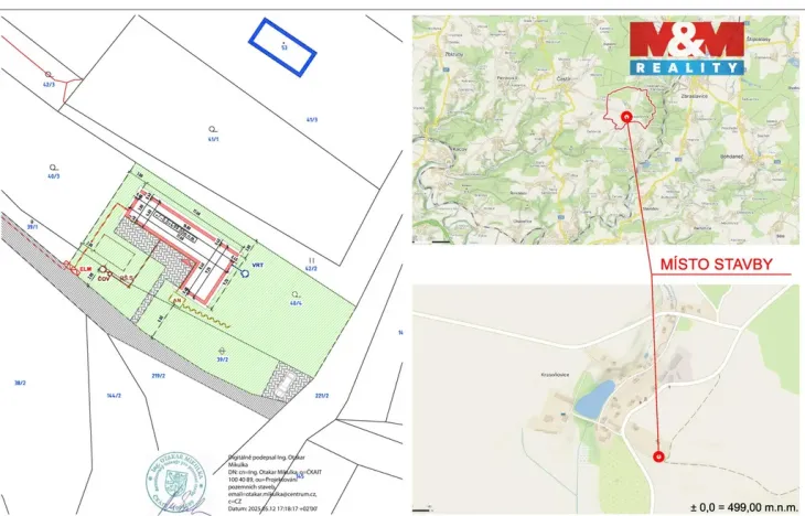 Prodej pozemku pro bydlení, Zbraslavice - Krasoňovice, 800 m2