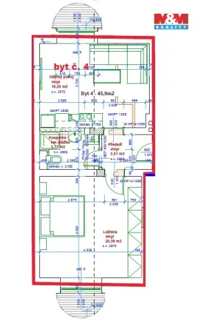 Pronájem bytu 2+kk, Mariánské Lázně - Úšovice, Palackého, 46 m2