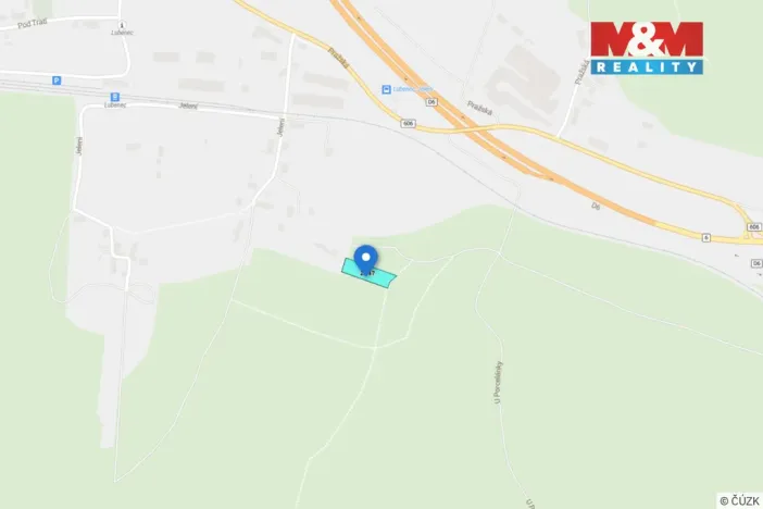 Prodej zahrady, Lubenec, 1288 m2