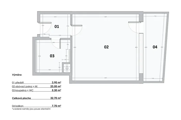 Pronájem bytu 1+kk, Praha - Žižkov, Olgy Havlové, 32 m2