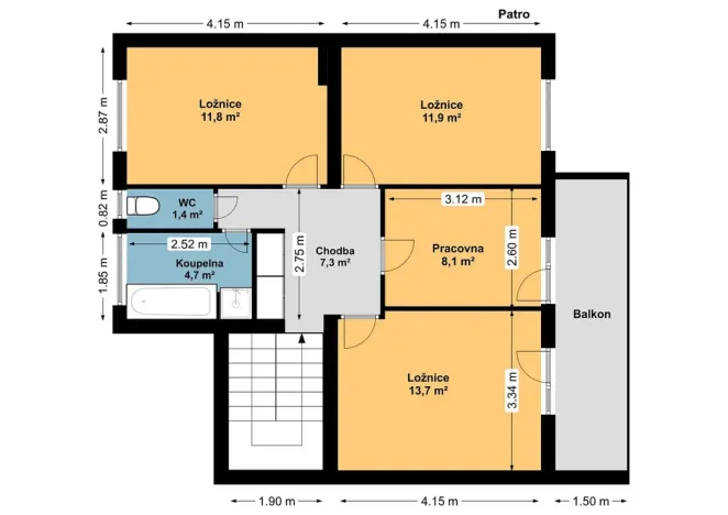 Prodej rodinného domu, Benešov, Hrubínova, 169 m2