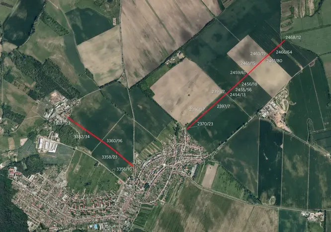 Prodej pole, Dubňany, 9808 m2