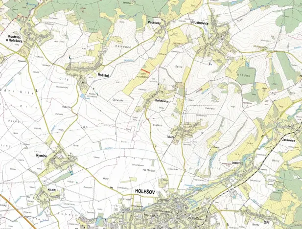 Prodej louky, Roštění, 3502 m2