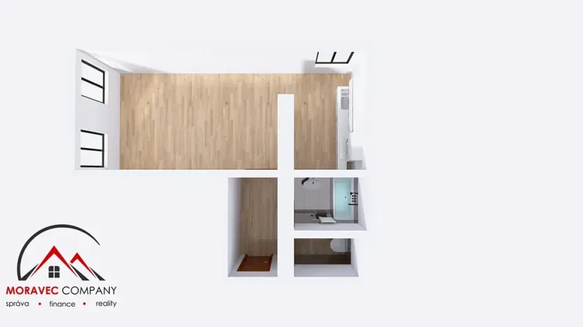 Pronájem bytu 1+1, Ostrava, Křišťanova, 44 m2