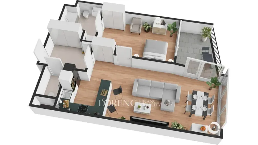 Pronájem bytu 2+kk, Praha - Libeň, Ocelářská, 65 m2