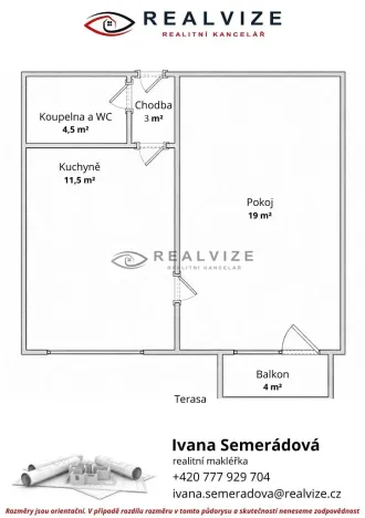 Prodej bytu 1+1, České Budějovice, Větrná, 38 m2