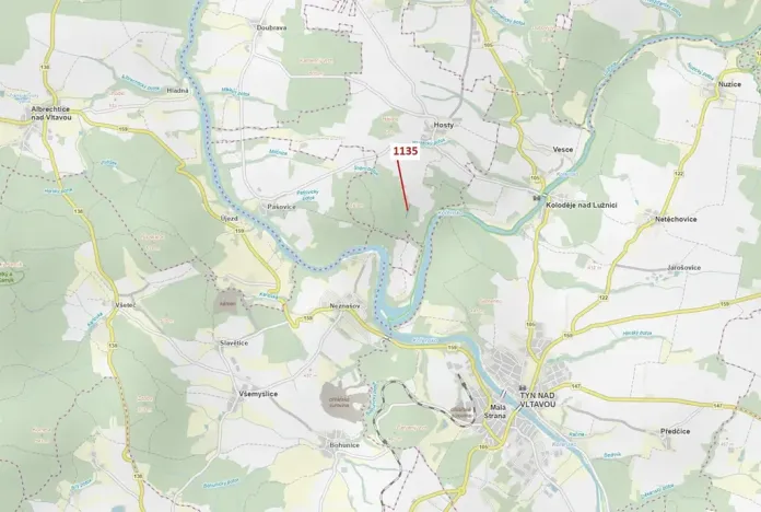 Dražba lesa, Hosty, 1789 m2