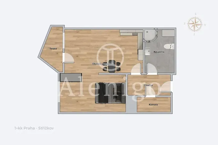 Prodej bytu 2+kk, Praha - Střížkov, Zakšínská, 46 m2