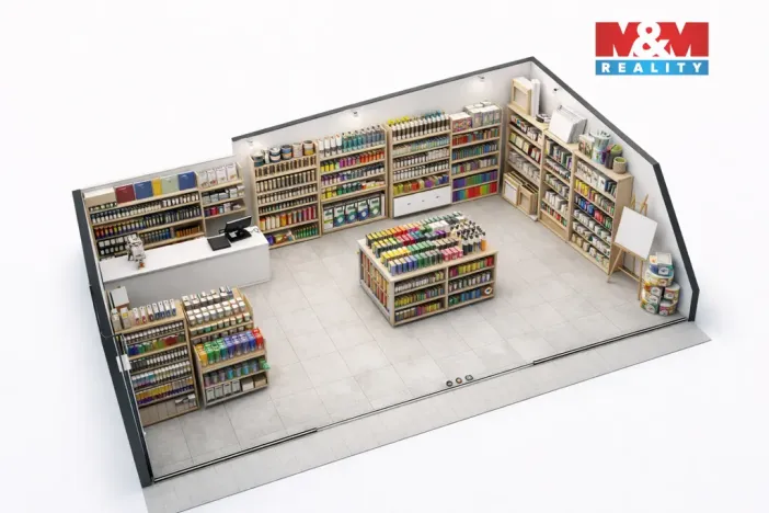 Pronájem obchodního prostoru, Benešov, Masarykovo náměstí, 50 m2