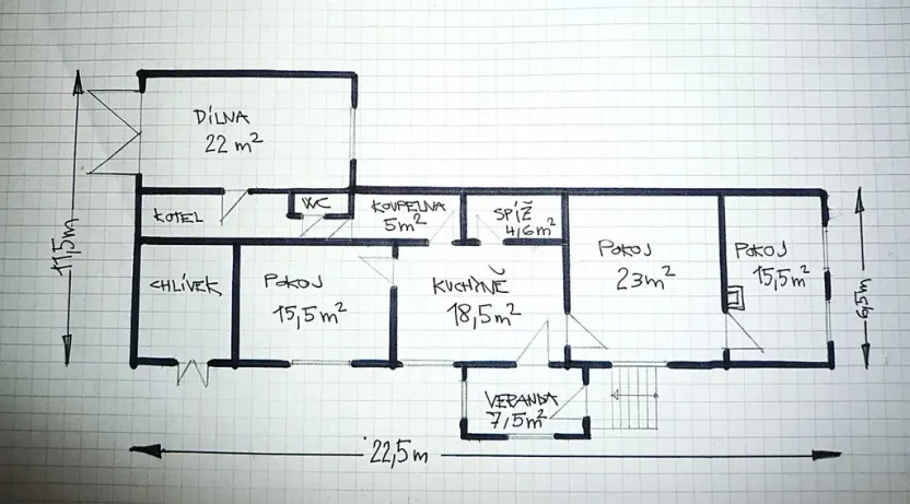Prodej rodinného domu, Kovčín, 90 m2