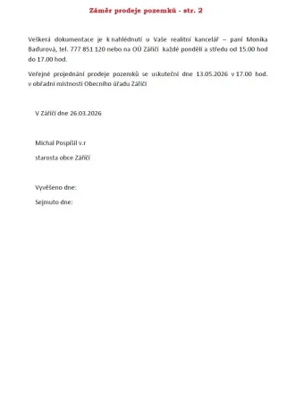 Prodej pozemku pro bydlení, Záříčí, 890 m2