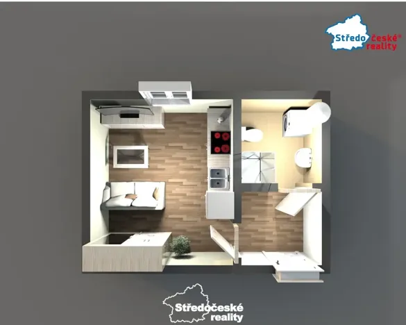 Prodej bytu 1+kk, Mšené-lázně, Mládežnická, 21 m2