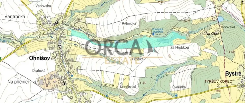 Prodej podílu pozemku, Ohnišov, 41519 m2
