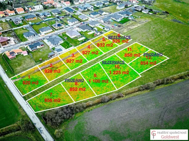 Prodej pozemku, Rožďalovice, 927 m2