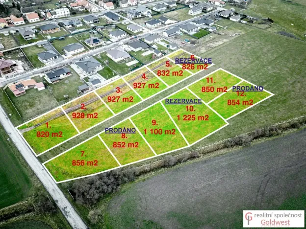 Prodej pozemku, Rožďalovice, 826 m2