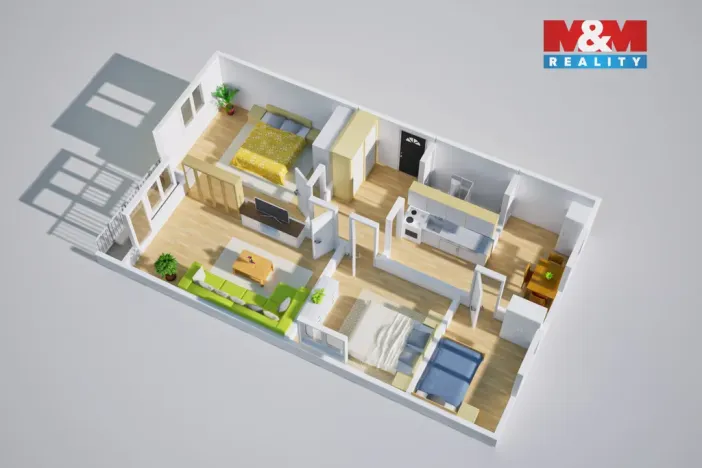 Prodej bytu 4+1, Krupka - Maršov, Jabloňová, 80 m2