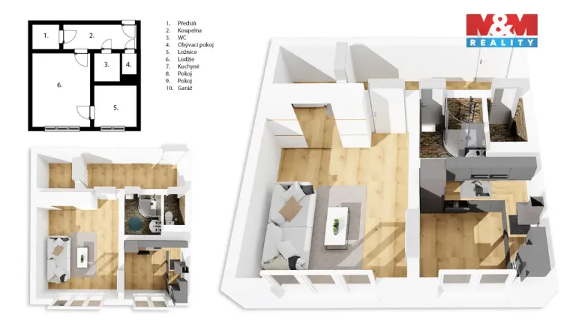 Prodej bytu 1+1, Neratovice, Mládežnická, 33 m2