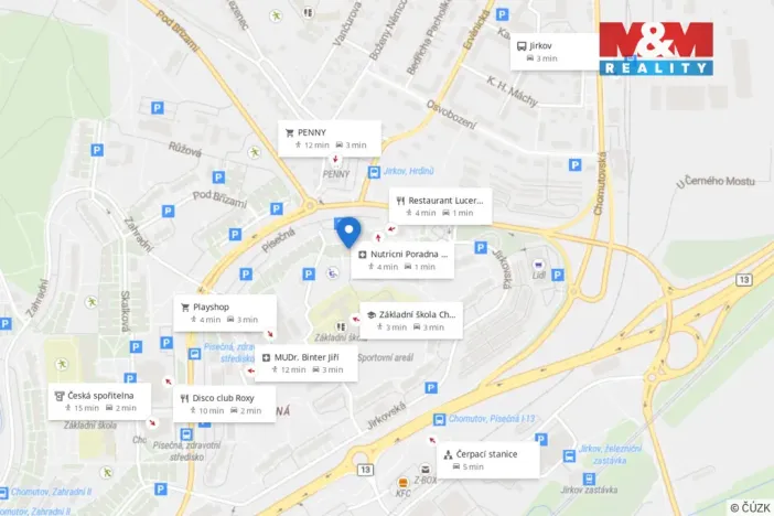 Prodej bytu 2+1, Chomutov, Písečná, 59 m2