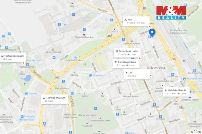 Prodej bytu 1+kk, Brno - Královo Pole, Božetěchova, 32 m2