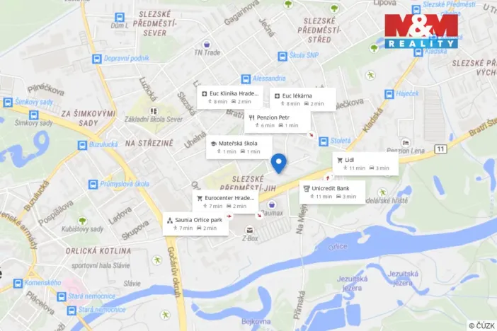 Prodej bytu 1+kk, Hradec Králové - Slezské Předměstí, Třebechovická, 35 m2