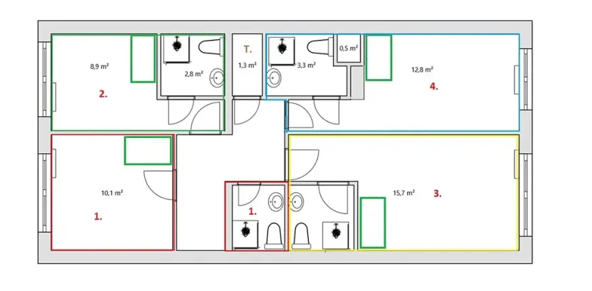 Prodej bytu 4+kk, Praha, Vysočanská, 76 m2