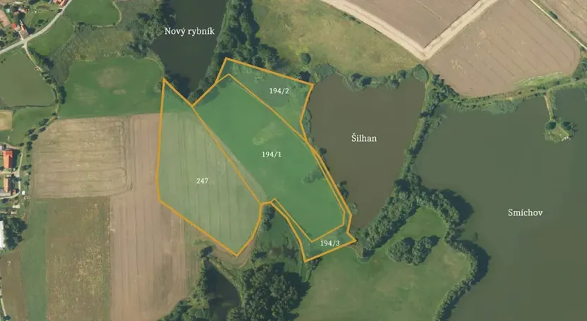 Prodej podílu pole, Borovná, 60983 m2